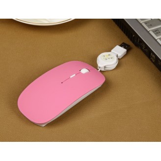 Fashion Ultra Thin Slim 2.4 GHz USB Optical Mouse Mice silent with Hub